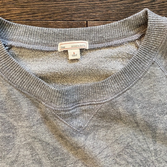 Gap Crew Sweatshirt, S, EUC, Heather Gray - Picture 6 of 8